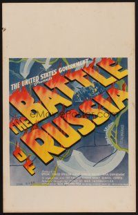 4k152 BATTLE OF RUSSIA WC '43 directed by Frank Capra for the U.S. Army, cool title artwork!