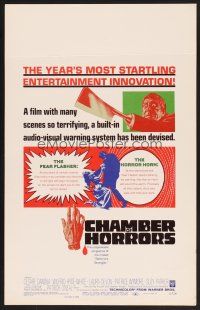 4k197 CHAMBER OF HORRORS WC '66 the unspeakable vengeance of the crazed Baltimore Strangler!
