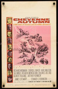 4k199 CHEYENNE AUTUMN WC '64 John Ford directed, 1,500 miles of heroism and incredible adventure!