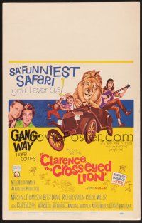 4k203 CLARENCE THE CROSS-EYED LION WC '65 Africa safari, wacky art of cross-eyed lion driving!