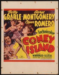 4k205 CONEY ISLAND WC '43 sexy dancer Betty Grable, Cesar Romero, George Montgomery
