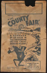 4k208 COUNTY FAIR WC '32 romance of the races in the background of the great American pageant!