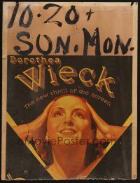 4k211 CRADLE SONG WC '33 close up art of Dorothea Wieck, the new thrill of the screen!