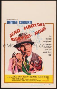 4k222 DEAD HEAT ON A MERRY-GO-ROUND WC '66 James Coburn is the slickest swingin'est con man ever!