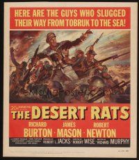 4k228 DESERT RATS WC '53 Richard Burton leads Australian & New Zealand soldiers against Nazis!