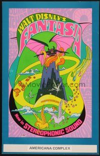 4k261 FANTASIA WC R70 Disney classic musical, great psychedelic fantasy artwork!