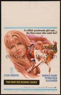 4k263 FAR FROM THE MADDING CROWD WC '68 Julie Christie, Terence Stamp, Peter Finch, Schlesinger