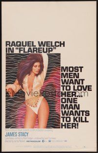 4k269 FLAREUP WC '70 most men want super sexy Raquel Welch, but one man wants to kill her!
