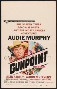 4k290 GUNPOINT WC '66 Audie Murphy in the story of a town with a gun in its back!