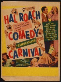 4k291 HAL ROACH COMEDY CARNIVAL WC '47 odd re-packaging of Curly & Fabulous Joe!