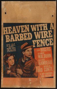 4k298 HEAVEN WITH A BARBED WIRE FENCE WC '39 Jean Rogers & young Glenn Ford in his movie debut!