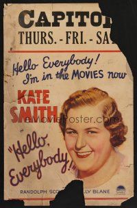4k300 HELLO EVERYBODY WC '32 Kate Smith is in the movies now, written by Fanny Hurst!