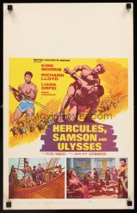 4k303 HERCULES, SAMSON, & ULYSSES WC '65 Pietro Francisci sword & sandal action, gladiator art!