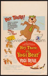 4k305 HEY THERE IT'S YOGI BEAR WC '64 Hanna-Barbera, Yogi's first full-length feature!