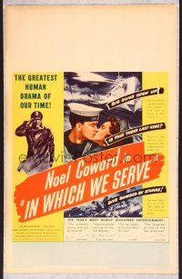 4k325 IN WHICH WE SERVE WC '43 directed by Noel Coward & David Lean, English World War II epic!