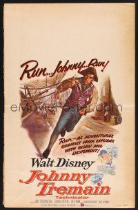 4k337 JOHNNY TREMAIN WC '57 Walt Disney, from the Esther Forbes novel, art of Hal Stalmaster!