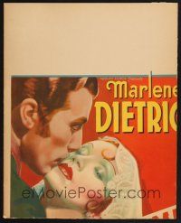 4k231 DEVIL IS A WOMAN WC '35 great art of Marlene Dietrich about to be kissed!