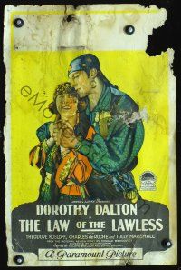 4k349 LAW OF THE LAWLESS WC '23 artwork of Dorothy Dalton & her gypsy lover who purchased her!