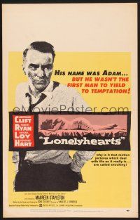 4k358 LONELYHEARTS WC '59 guilt-ridden Montgomery Clift, from Nathaniel West's depressing novel!