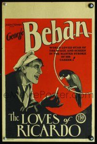 4k363 LOVES OF RICARDO WC '26 wonderful artwork of George Beban giving a treat to his bird!