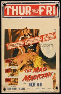 4k365 MAD MAGICIAN WC '54 Vincent Price is a crazy magician who performs dangerous tricks!