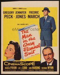 4k369 MAN IN THE GRAY FLANNEL SUIT WC '56 Gregory Peck, Jennifer Jones, Fredric March