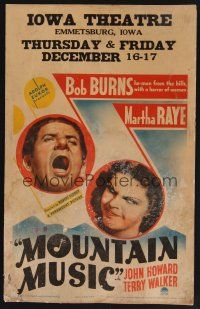 4k384 MOUNTAIN MUSIC WC '37 Bob Burns & Martha Raye go honeymooning in Arkansas!