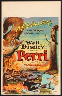 4k417 PERRI WC '57 Disney's fabulous first in motion picture story-telling, wacky squirrels!