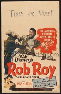 4k440 ROB ROY WC '54 Disney, Richard Todd as The Scottish Highland Rogue!
