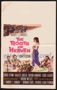 4k444 ROOTS OF HEAVEN WC '58 directed by John Huston, Errol Flynn & sexy Julie Greco in Africa!