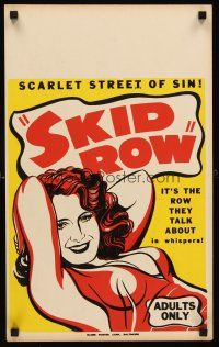 4k464 SKID ROW WC '50 sex maniacs turned loose on innocent virgins in the naked shameless street!