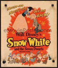 4k469 SNOW WHITE & THE SEVEN DWARFS WC R58 Walt Disney animated cartoon fantasy classic!