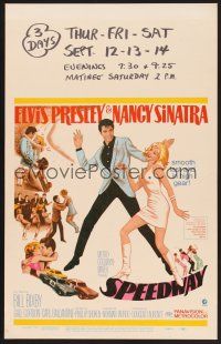 4k480 SPEEDWAY WC '68 art of Elvis Presley dancing with sexy Nancy Sinatra in boots!