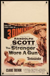 4k487 STRANGER WORE A GUN WC '53 Randolph Scott for the first time in 3 dimensions!