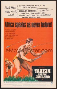 4k498 TARZAN & THE JUNGLE BOY WC '68 could Mike Henry find young Steve Bond in the wild jungle?