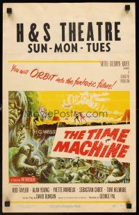 4k520 TIME MACHINE WC '60 H.G. Wells, George Pal, great Reynold Brown sci-fi artwork!