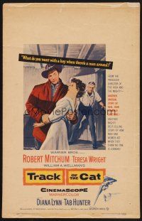 4k527 TRACK OF THE CAT WC '54 Robert Mitchum & Teresa Wright in a startling love story!