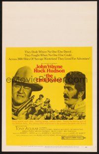 4k531 UNDEFEATED WC '69 John Wayne & Rock Hudson rode where no one else dared!