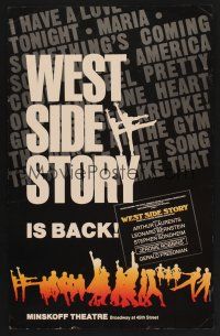 4k549 WEST SIDE STORY stage play WC '80 revival of the classic musical on Broadway!