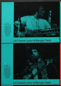 4k074 CONCERT FOR BANGLADESH 12 French LCs '72 rock & roll benefit show, Bob Dylan, Eric Clapton!