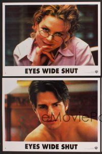 4k076 EYES WIDE SHUT 8 French LCs '99 Stanley Kubrick, Tom Cruise & sexy Nicole Kidman!