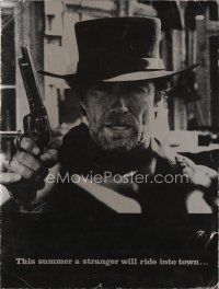 4k106 PALE RIDER promo brochure '85 lots of great different images of Clint Eastwood!