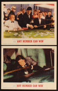 4m960 ANY NUMBER CAN WIN 2 LCs '63 image of Jean Gabin and Alain Delon in casino!