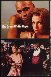 4m028 GREAT WHITE HOPE 9 color 11x14 stills '70 boxing biography, Jane Alexander, James Earl Jones!