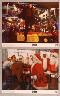 4m327 JINGLE ALL THE WAY 8 color 11x14 stills '96 Arnold Schwarzenegger, Sinbad, two dads & one toy!