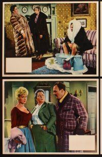 4m677 MAKE MINE MINK 8 ItalEng LCs '61 Terry-Thomas, Athene Seyler, gambling, wacky images!