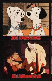 4m495 ONE HUNDRED & ONE DALMATIANS 8 LCs R91 most classic Walt Disney canine family cartoon!