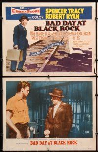 4m104 BAD DAY AT BLACK ROCK 8 LCs '55 Spencer Tracy, Anne Francis & Lee Marvin!