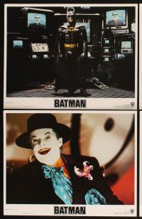 4m110 BATMAN 8 LCs '89 Michael Keaton, Jack Nicholson, Kim Basinger, directed by Tim Burton!