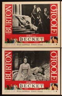 4m117 BECKET 8 LCs '64 Richard Burton in the title role, Peter O'Toole, John Gielgud